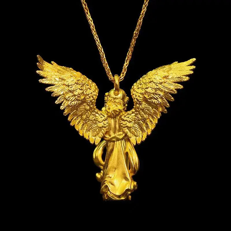 Guardian Angel Wing Pendant Necklaces