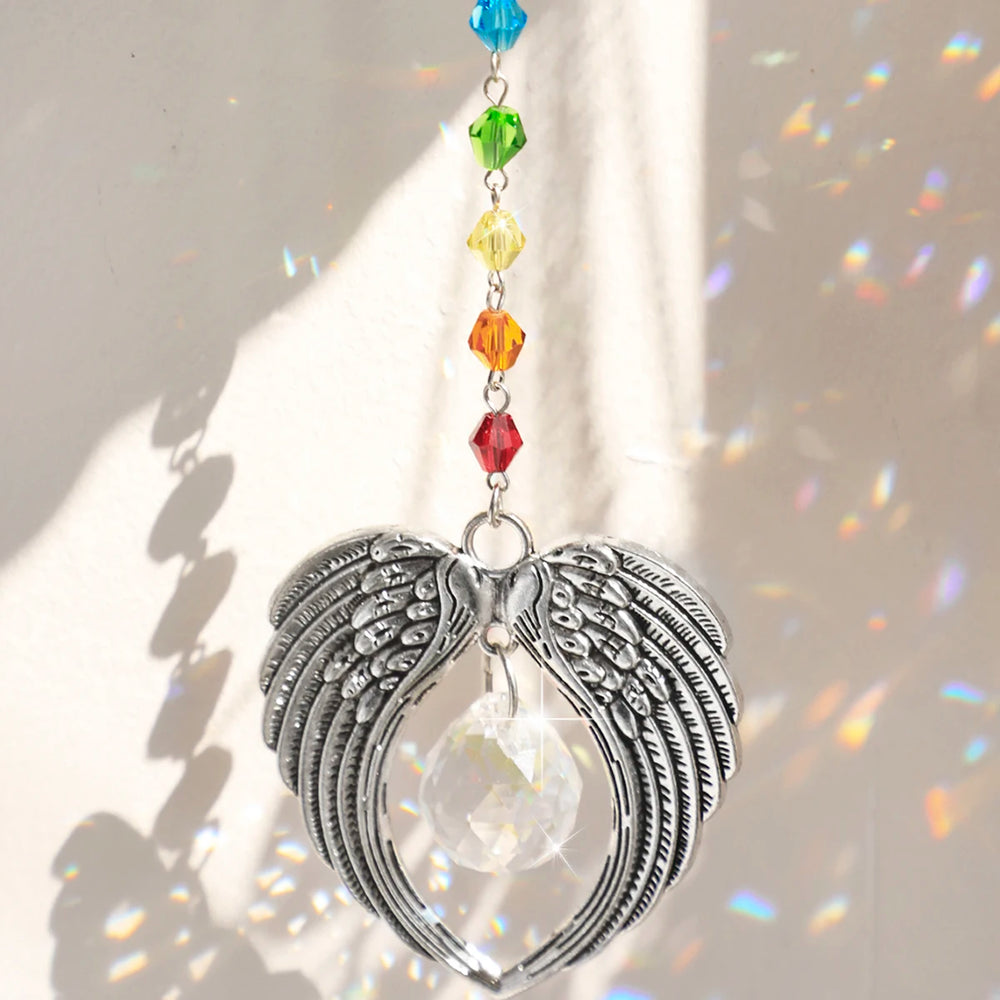 Angel Wings Prism Rainbow Hanging