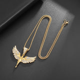 Guardian Angel Wing Pendant Necklaces