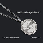 Seven Angels Pendant Necklace