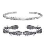 Guardian Angel Wings Cuff Bracelet