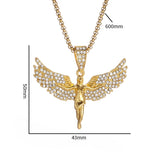 Guardian Angel Wing Pendant Necklaces