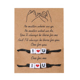 2PCs Couple Wish Bracelet