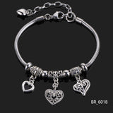 Silver Angel Wing Love Bracelet