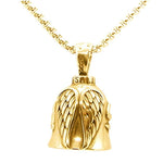 Vintage Angel Wings Bell Pendant Necklace
