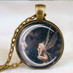 Moon Time My Guardian Angel Necklace