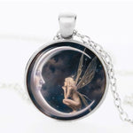 Moon Time My Guardian Angel Necklace
