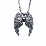 Retro Angel Wing Men necklace